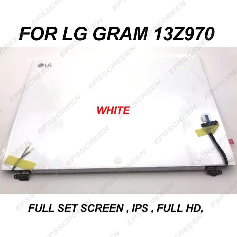 13,3 полный набор ЖК-дисплей для LG GRAM 13Z970 FULL HD ips экран розовый/темно-серебристый/белый LP133WF4SPC1 AB крышка сборная камера