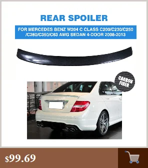 Диффузор переднего бампера из углеродного волокна для Mercedes Benz C Class W204 C63 AMG Sedan& Coupe 2009-2011 Автомобильный Стайлинг