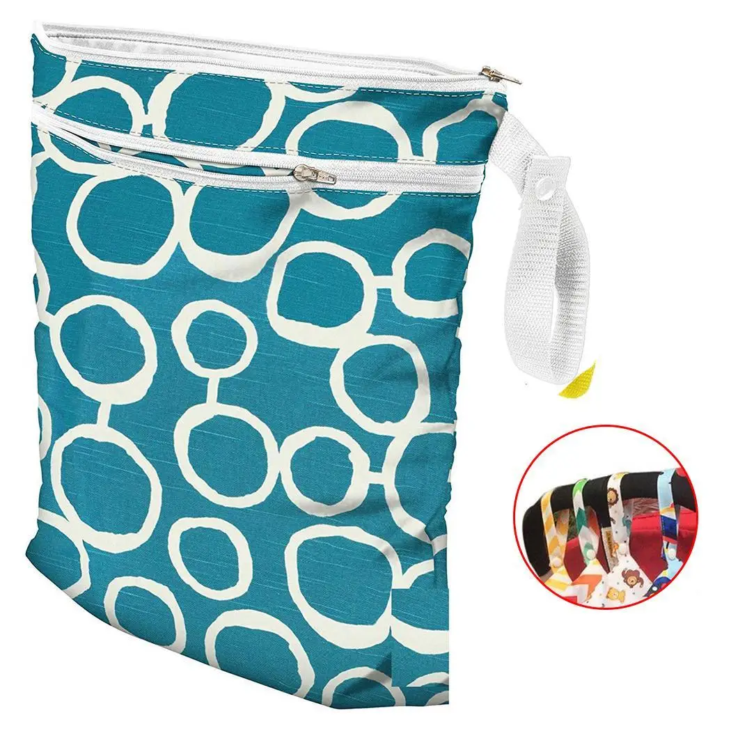 Милая полосатая сумка для детских подгузников с рисунком из мультфильма