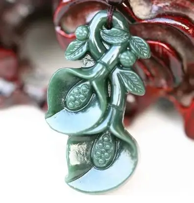 Доставка и резной нефрит (нефрит) цветущие нефритовые подвески Нефритовая