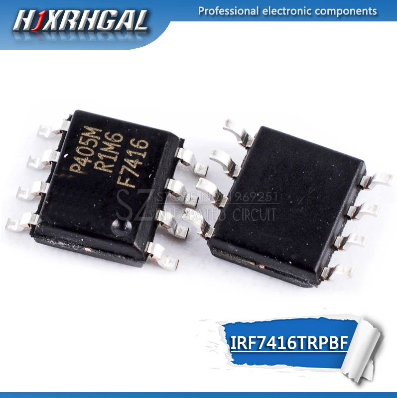 10 шт. IRF7416TRPBF лапками углублением SOP 8 IRF7416TR IRF7416 F7416 SMD|Интегральные схемы| |