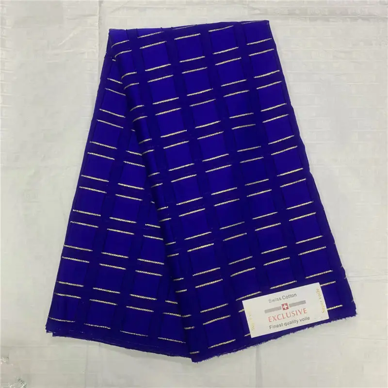 High Quality Swiss Voile Lace 2019 African Blue Cotton Fabric with Stones Nigerian Style For Party Dress S1237 | Дом и сад