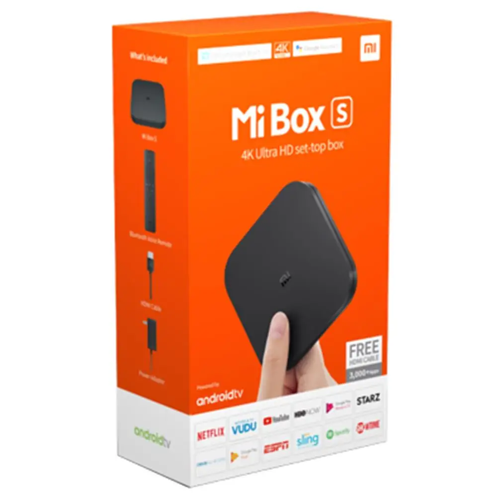 Обновленный Xiaomi Mi ТВ приставка S Smart 4K Ultra HD Cortex A53 четырехъядерный процессор 64 2G + 8G
