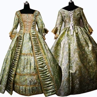 2019 new green vintage costumes 18th duchess retro medieval renaissance reenactment theatre civil war victorian dress d 255