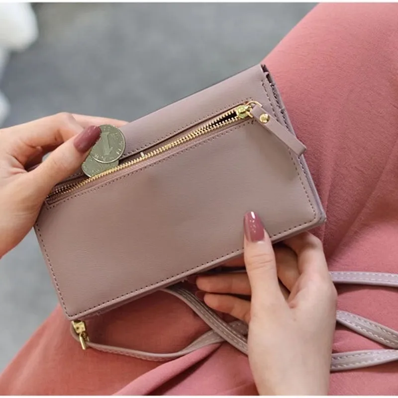 Universal Multifunction Women Wallet PU Leather Phone Bag Case For iPhone Samsung Xiaomi Huawei Credit Cards Slot Crossbody | Мобильные