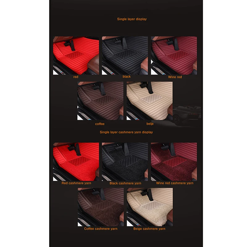 

WLMWL Car Floor Mats For Hyundai all models elantra terracan accent azera lantra tucson iX25 i30 iX35 Car Carpet Covers