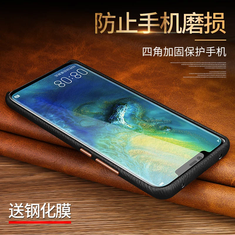 4 цвета, чехол для huawei mate 20 из натуральной воловьей кожи, чехол для телефона из телячьей кожи, сумки для huawei mate 20 Pro