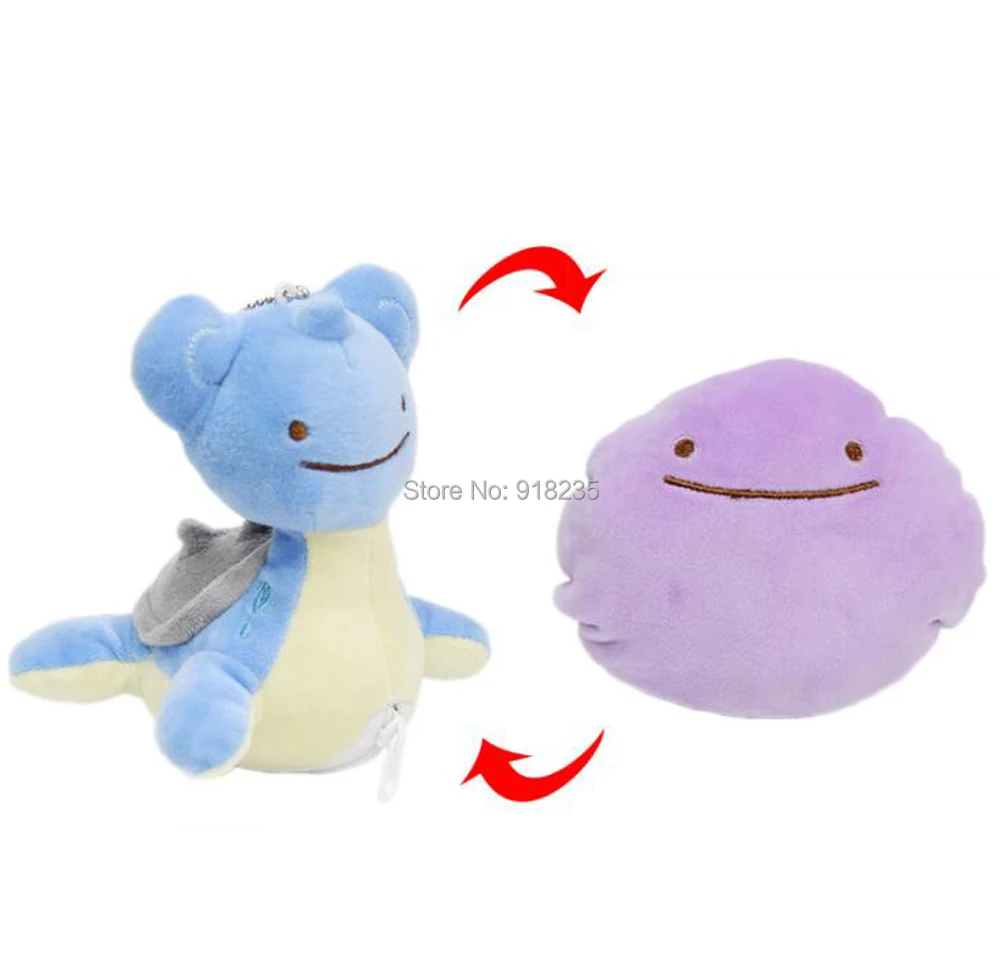 Дитто метамон Bulbasaur чармандер, Сквиртл Snorlax Pikchu 12 см наизнанка Подушка плюшевая кукла мягкая игрушка Розничная
