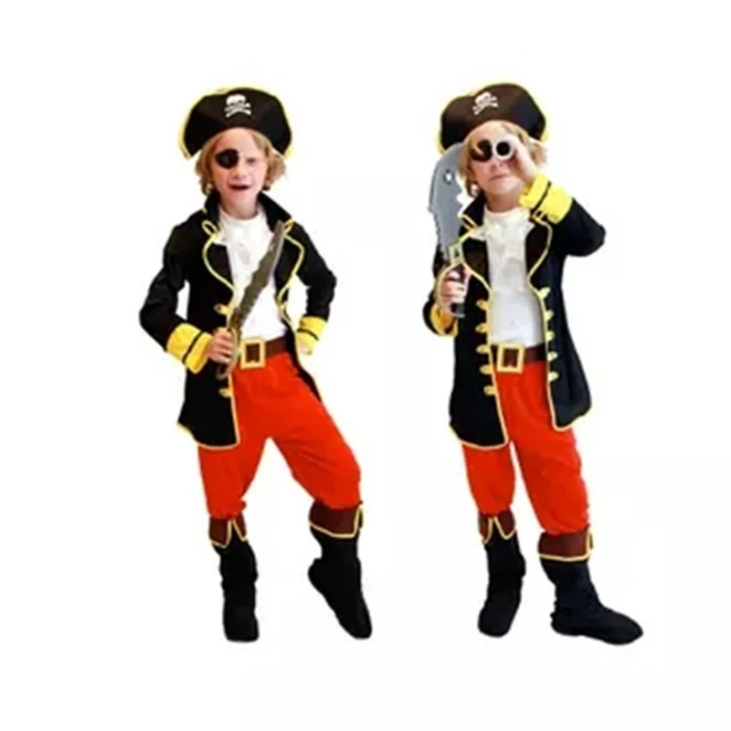 Pirate Costume for Boys Halloween Kids Children Fantasia Infantil Carnival Party Fancy Dress Child Cosplay Christmas | Тематическая