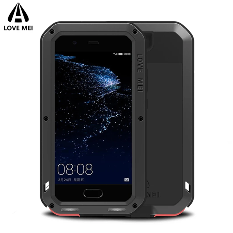 

Алюминиевый металлический чехол LOVE MEI для Huawei P10 P10 Plus, мощный противоударный водонепроницаемый чехол для Huawei P10 Plus
