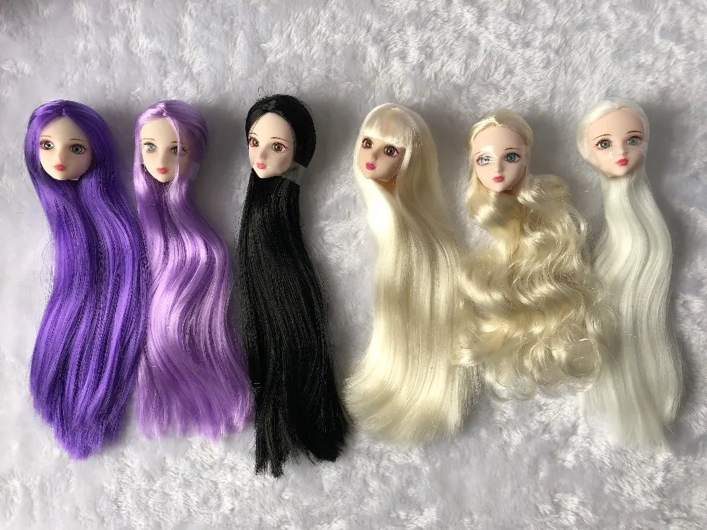 1 Набор 16 шарнирных кукол 3D реальные глаза Evade клей кукла голова 1/6 BJD с волосами