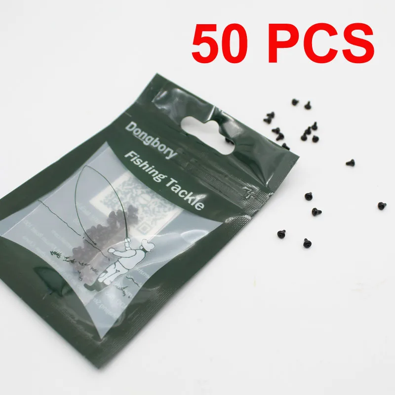 50PCS Hook Stops Beads Carp Fishing Accessories Stoper Clear Green Black Carp Fishing Hair Chod Ronnie Rig Pop UP Boilies Stop images - 6