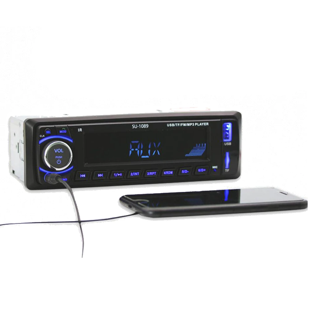 Автомагнитола 1din mp3-плеер FM Aux вход SD USB музыка MP3 bluetooth свободные руки | Автомобили