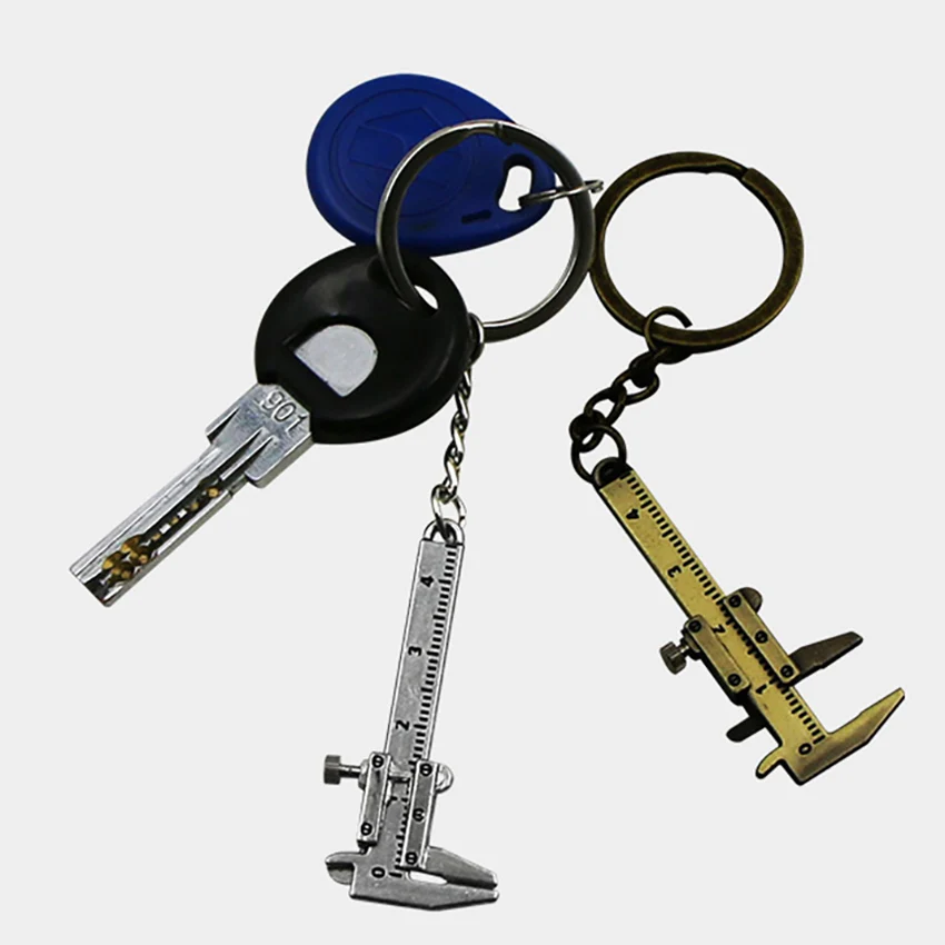 Мини-брелки с нониусом портативный брелок из цинкового сплава | Инструменты