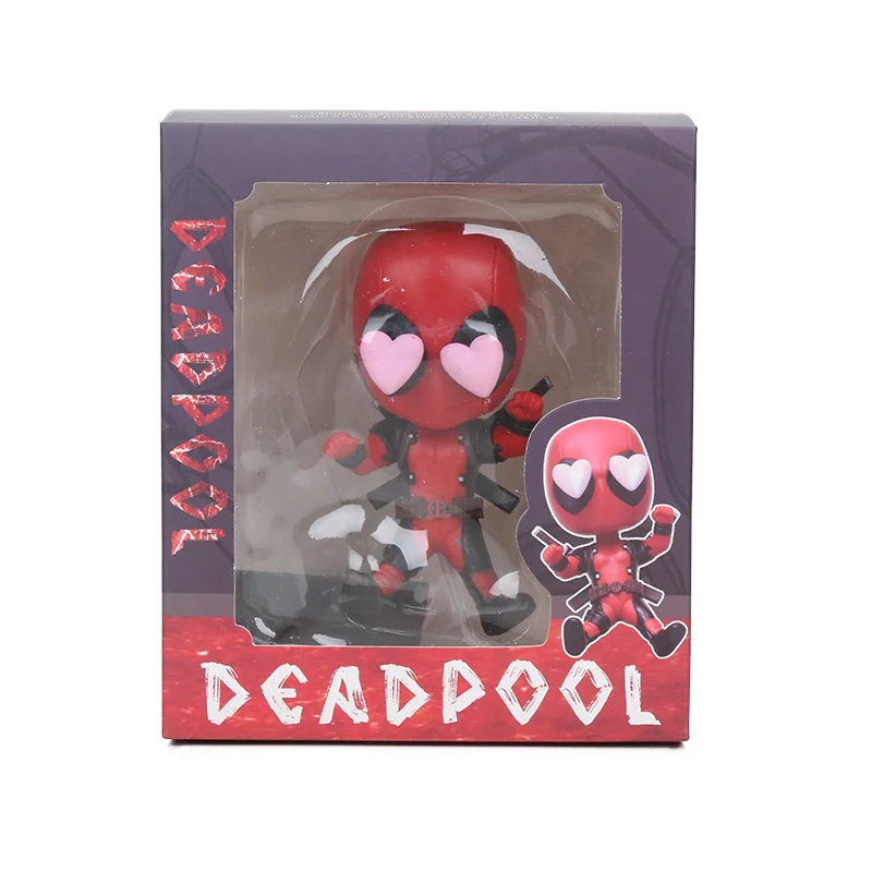 eyes heart box Новинка, 10 см, игрушки Marvel, Дэдпул, фигурка качающейся головы, 1/10 масштаб, окрашенная, Уэйд Уинстон Вилсон, супергерой, Коллекционная модель, куклы, игрушка - Цвет: eyes heart box