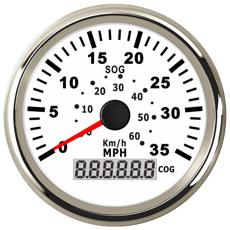 85 мм GPS Спидометр 35MPH 60 км/ч метр для лодки яхты судна с подсветкой и датчиком