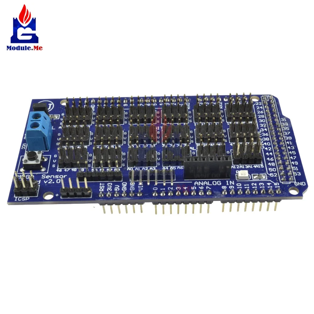 Датчик Mega Shield V2.0 V2 для Arduino ATMEGA 2560 R3 1280 ATmega8U2 ATMEL AVR|atmel avr|arduino sensor shieldshield for arduino |