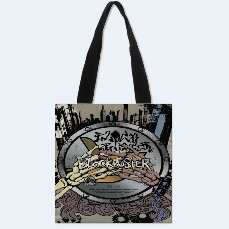 Изготовленный На Заказ блок B печати сумка Холст сумка-тоут сумки для покупок и