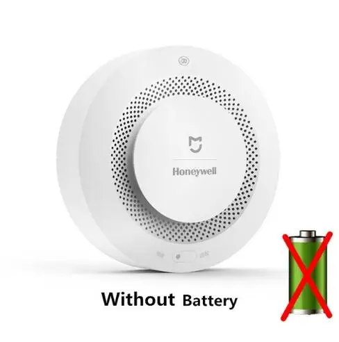 No Battery Xiaomi Mijia дымовая сигнализация Honeywell пожарная сигнализация детектор Поддержка дистанционного управления - Цвет: No Battery