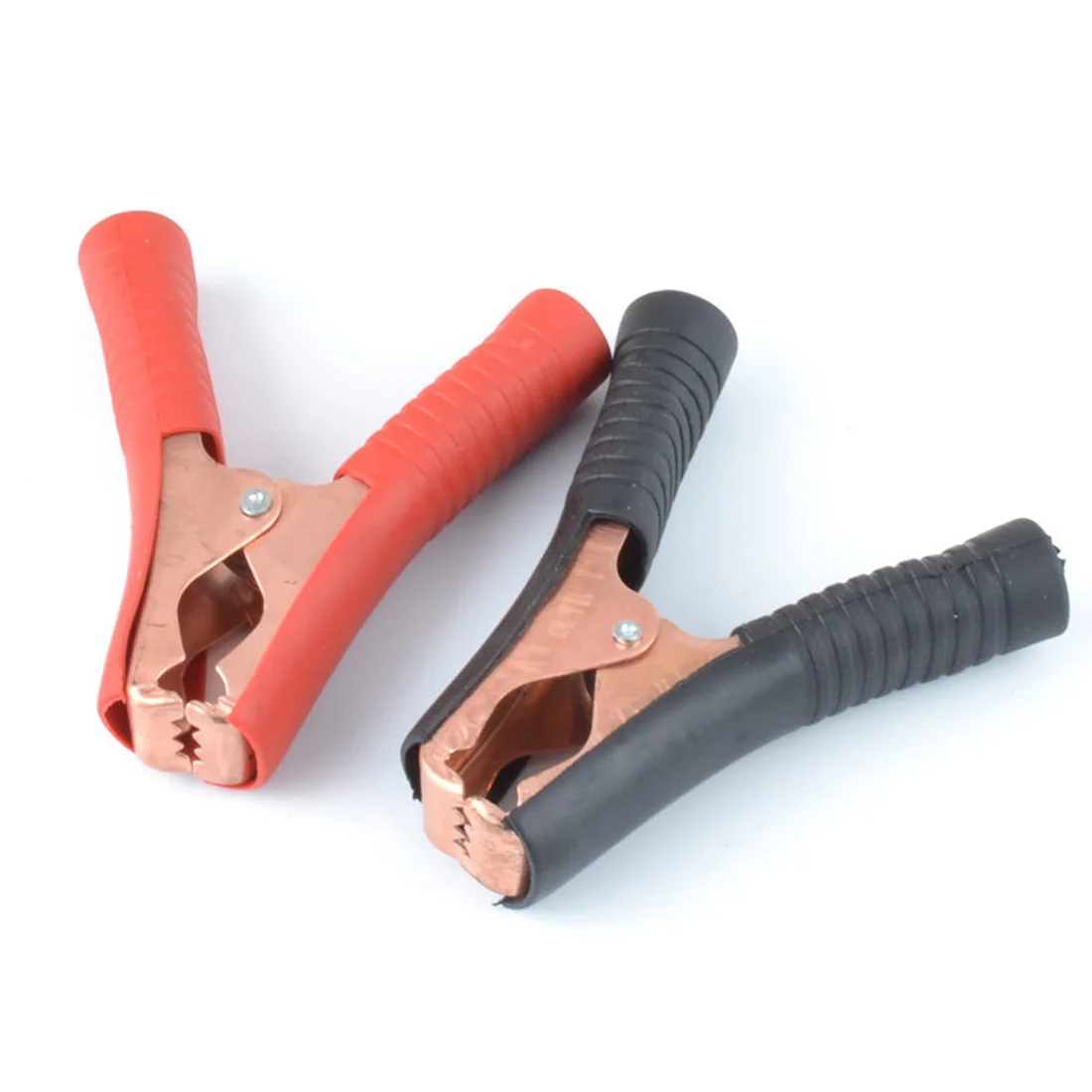Меднение зажим автомобиля с формой крокодила 2 шт. Батарея зажимы крокодил 100A красные, черные