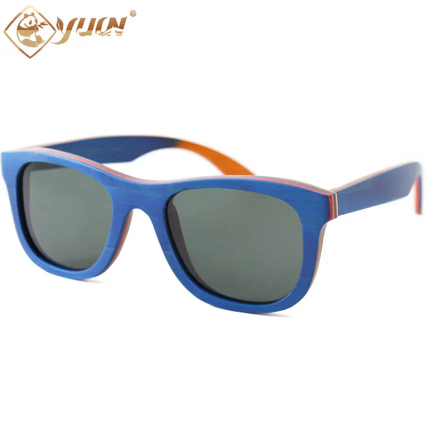 Мужские Солнцезащитные очки ручной работы в деревянной оправе поляризационные