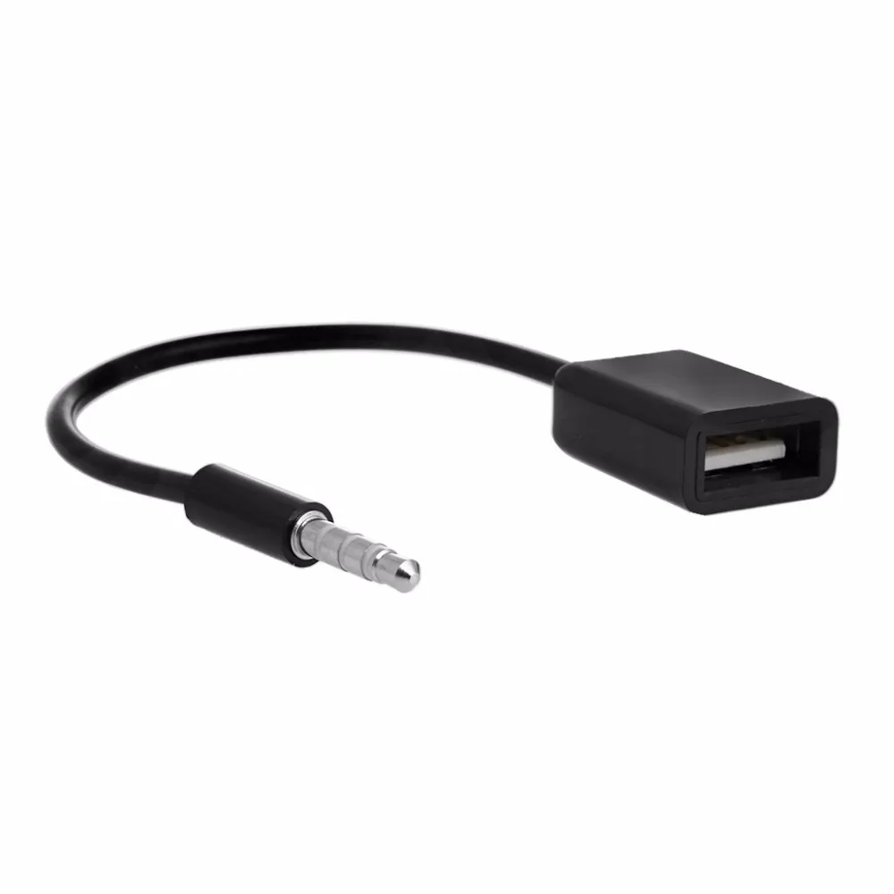 OOTDTY 1 шт. 3 5 мм штекер AUX аудио разъем к USB 2 0 гнездовой конвертер кабель Шнур для