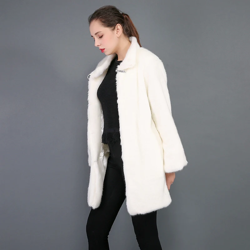 Новинка женское меховое пальто из лисьего меха и енота 2019 Женский Длинный жилет с