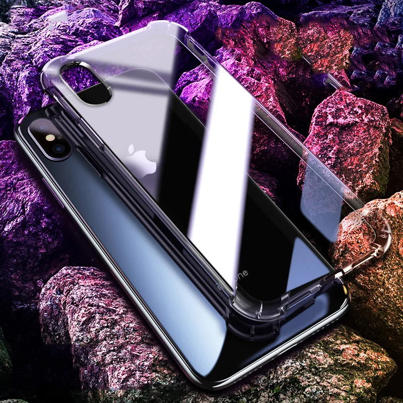 SIANCS для Apple iPhone X 10 чехол бампер Ультратонкий корпус Прозрачная подушка