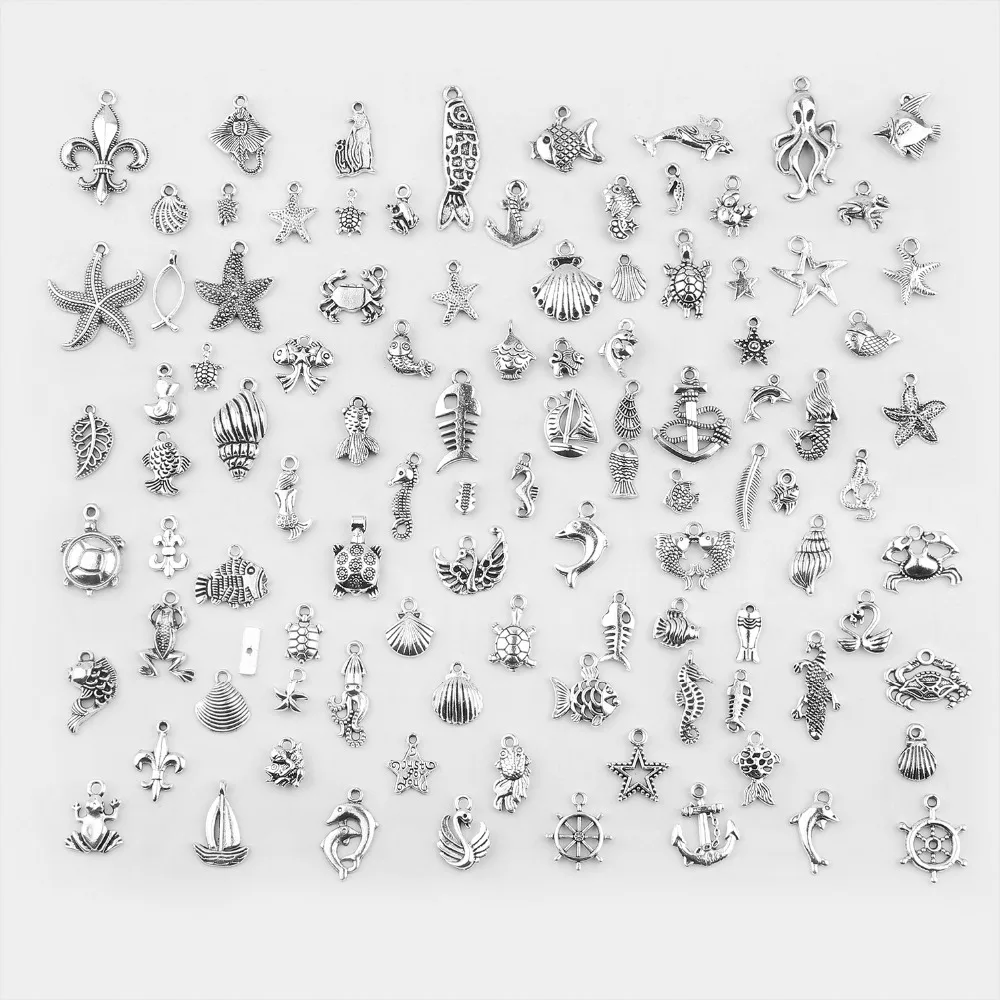 100 шт. подвеска в виде морского конька|Шармы| |