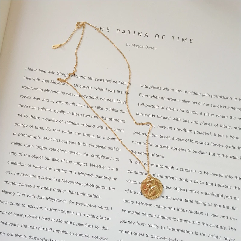 Ожерелье с подвеской монеткой для женщин серебро 925 пробы|necklace silver pendant|necklaces pendants