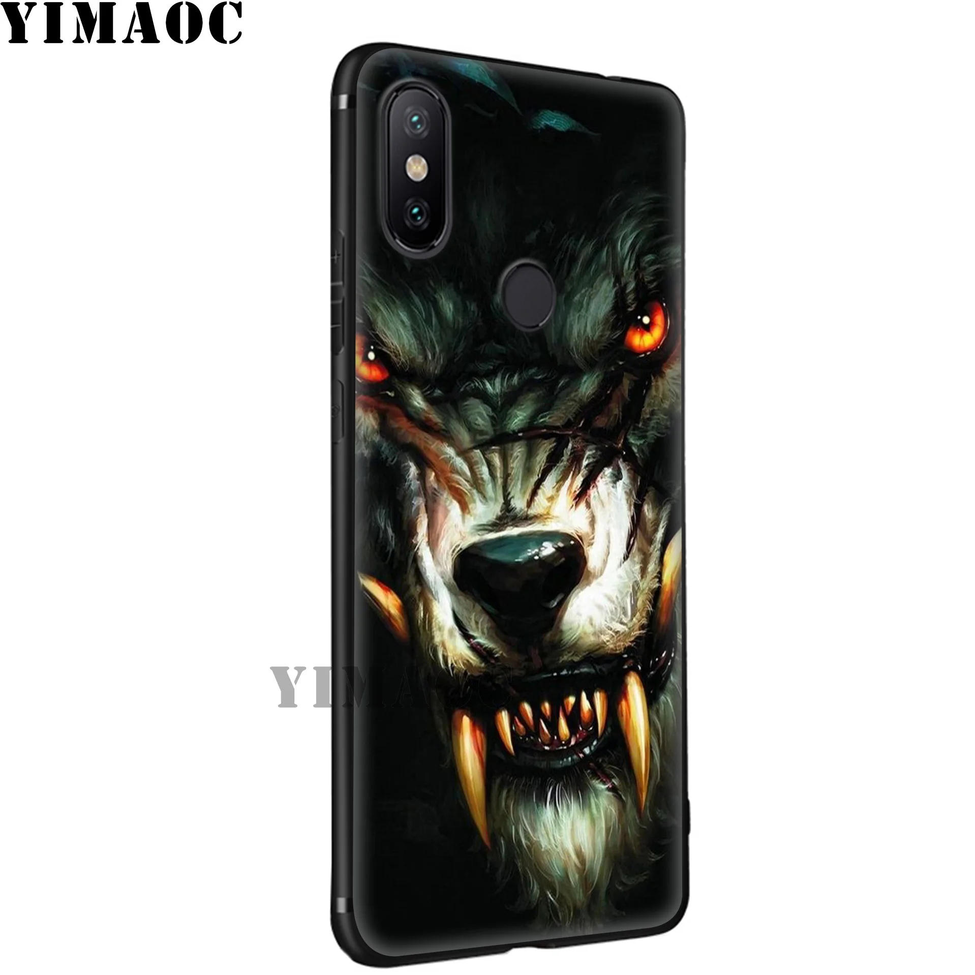 YIMAOC Wolf Art Cool Soft Silicone Case for Xiaomi Redmi 7A Note 7 6 6A 5 4 4X 4A 5A S2 Plus K20 Pro Lite |