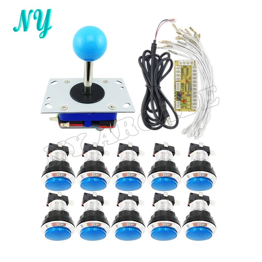Джойстик DIY Kit нулевой задержкой Аркады USB энкодера для PC Zippy joystickchrome покрытием