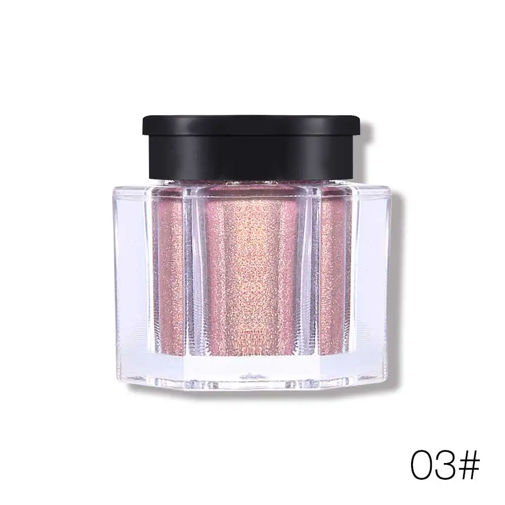 03 Rose Goals UCANBE Duo хромированные блестящие Свободные Тени для век Пудра 8 видов цветов голографические Мерцающие Металлические тени для век макияж алмазные Сияющие тени для век - Цвет: 03 Rose Goals