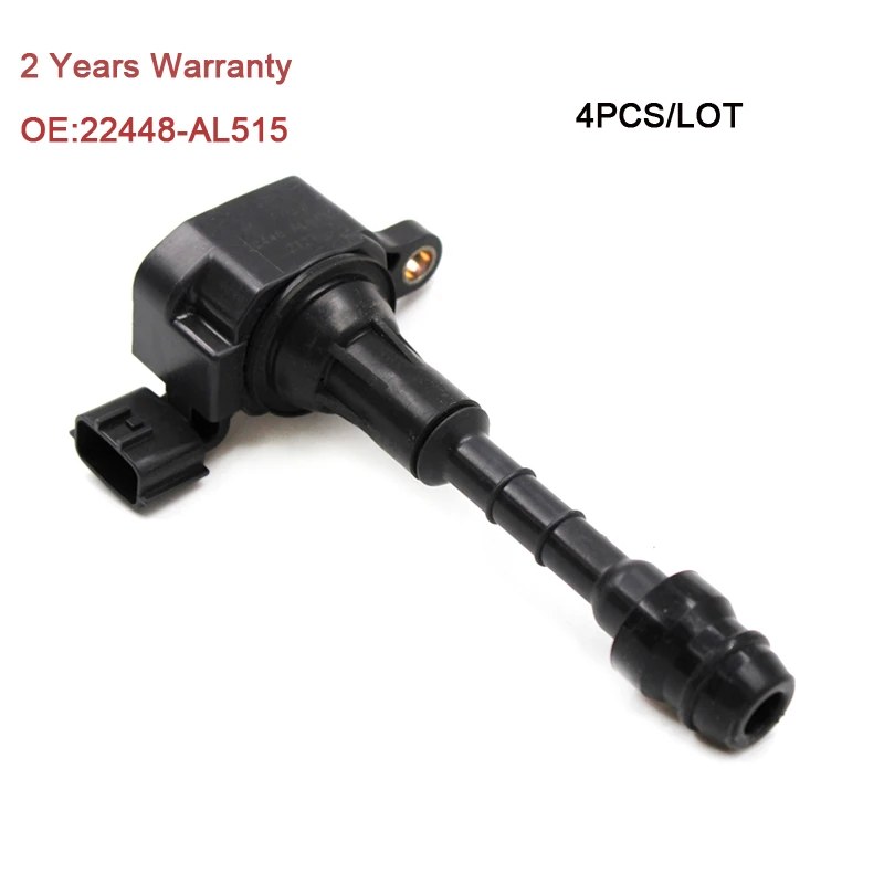 

Катушка зажигания YAOPEI 4 шт./лот для Nissan Infiniti 22448-AL515 22448AL515