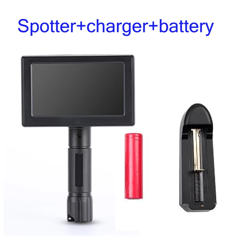 battery and charger WG3012 цифровые охотничьи камеры ночного видения 800X480 разрешение дисплей NV Корректирующее снаряжение для охоты - Цвет: battery and charger