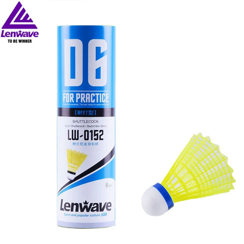 Профессиональный бадминтон мяч Lenwave LW-01 6 шт. нейлоновые Воланы практика