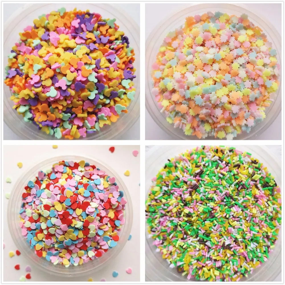 

Felicoalice 100g Slime Fake Sprinkles Filler Candy Cake Dessert Mud Decoration Toys Accessories