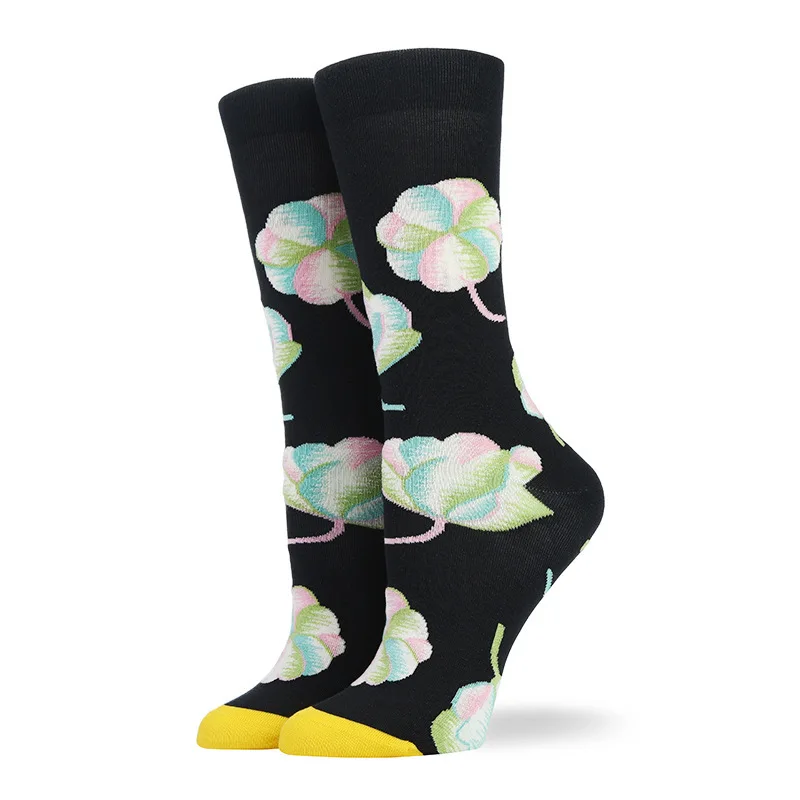 16 Happy Socks, женские носки из чесаного хлопка, Harajuku, цветные носки с мультипликационным принтом, милые забавные Kawaii, абстрактный узор, носки для подарка на Рождество - Цвет: 16