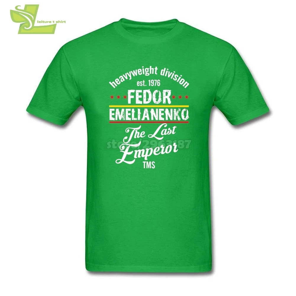 Забавные мужские футболки Fedor emelianko хлопковая футболка с коротким рукавом