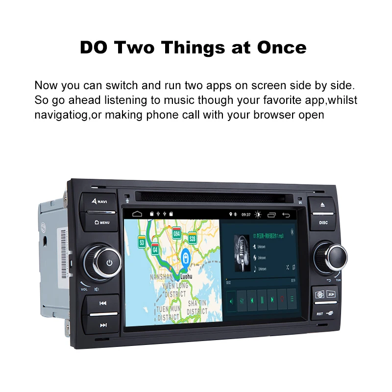 2Din Android 10 Автомобильный мультимедийный плеер для Ford Focus 2 3 Transit Connect S MAX C MAXKuga Mondeo 4