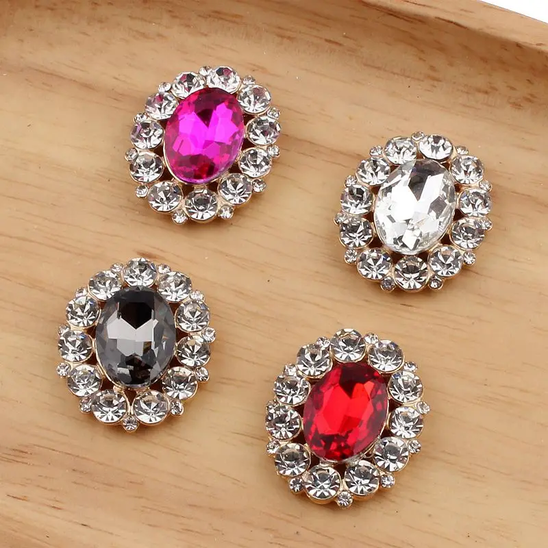 5 шт. декоративные пуговицы для платья 25 х31 мм|oval rhinestone button|rhinestone buttonsbuttons buttons |