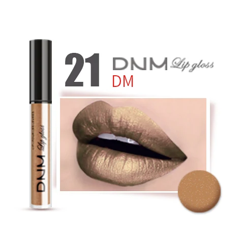 21 DM DNM сверкающий блеск для губ, помада, оттенок, увлажняющий блеск, макияж, жидкий блеск для губ, помада, макияж, 52 цвета, блестящая краска, брендовая косметика - Цвет: 21 DM