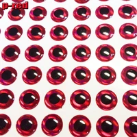 2019 hot high quality red 3d fishing lure eyes no easy to move soft glue artificial fish eyes 1000pcs lot