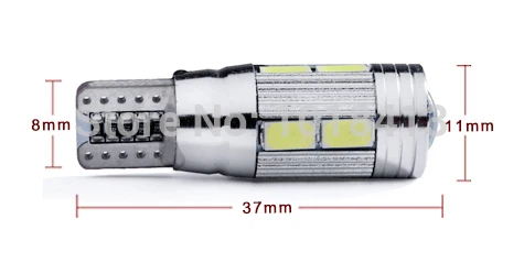 2 шт. Наивысшее качество 10 светодиодный SMD 5730 ошибок 194 168 W5W Универсальный Стоянкы