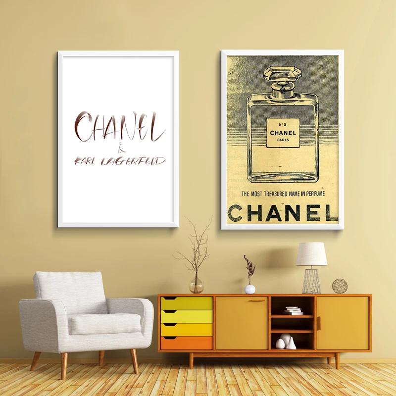 Noog модные женские туфли духи плакат Поп Wall Art из парусины в стиле ретро плакаты с