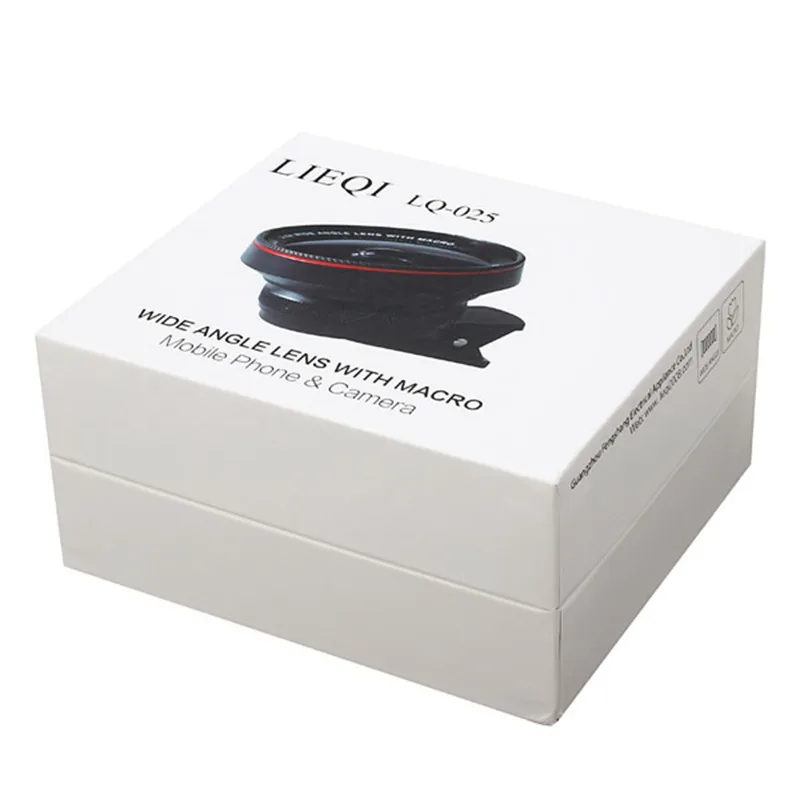 LIEQI 2 в 1 Набор объективов 0.6X широкоугольный + 15X макрообъектив камеры с