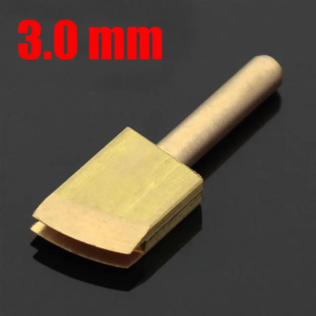 3.0mm Кожаные электрические инструменты для глажки краев, латунные паяльники, линия для запайки, DIY Инструменты для пирографии, кожевенное ремесло - Цвет: 3.0mm