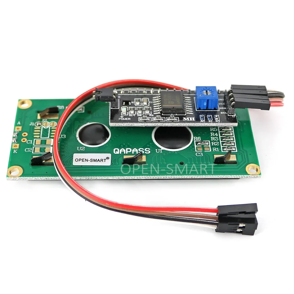 I2C / IIC LCD 1602 желто зеленый модуль дисплея для Arduino|lcd 1602|module for arduinolcd lcd |