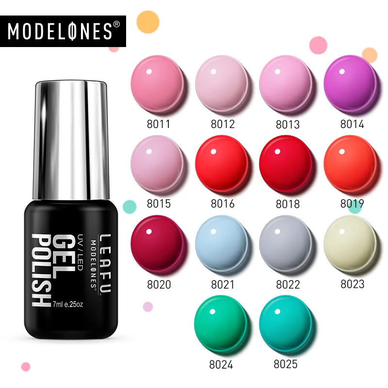 УФ Гель лак для ногтей Modelones 14 шт./лот голубой цвет гибридная эмалированная