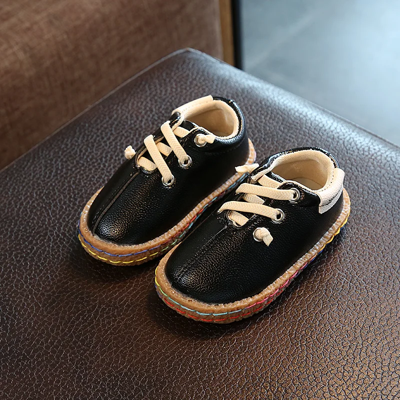 Весенние детские модные кожаные оксфорды для маленьких девочек британский стиль